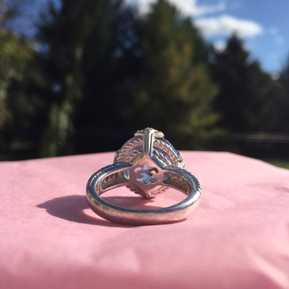 Judith Ripka sterling Blue Quartz ring - Picture 3 of 4